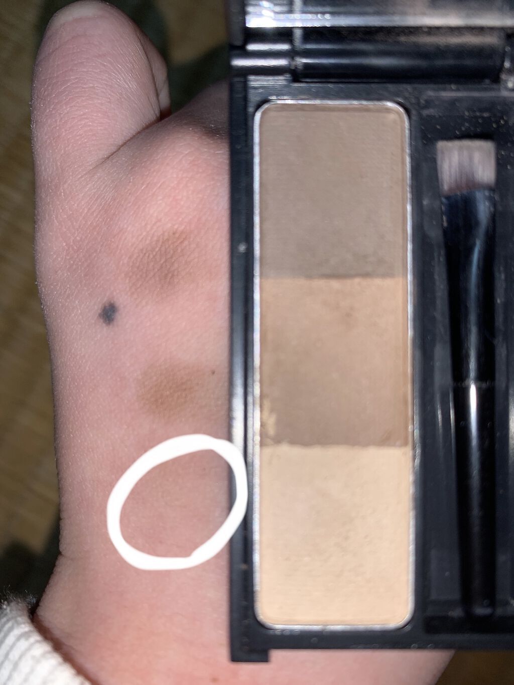 UR GLAM　EYEBROW POWDER/U R GLAM/パウダーアイブロウを使ったクチコミ（3枚目）