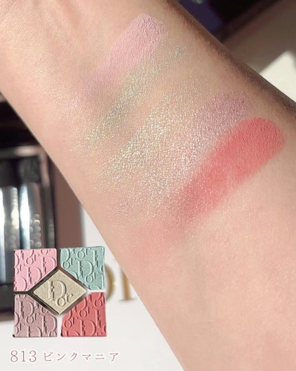 【旧】ディオールショウ サンク クルール(スプリング コレクション 2025 限定品) 812 ピンクマニア(スプリング コレクション 2025 限定品)/Dior/アイシャドウを使ったクチコミ(3枚目)