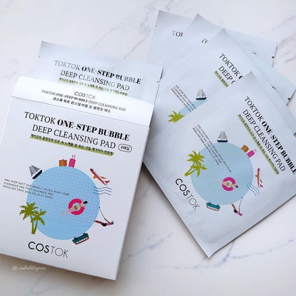 TOKTOK ONE-STEP BUBBLE DEEP CLEANSING PAD/COSTOK/クレンジングシートを使ったクチコミ(1枚目)