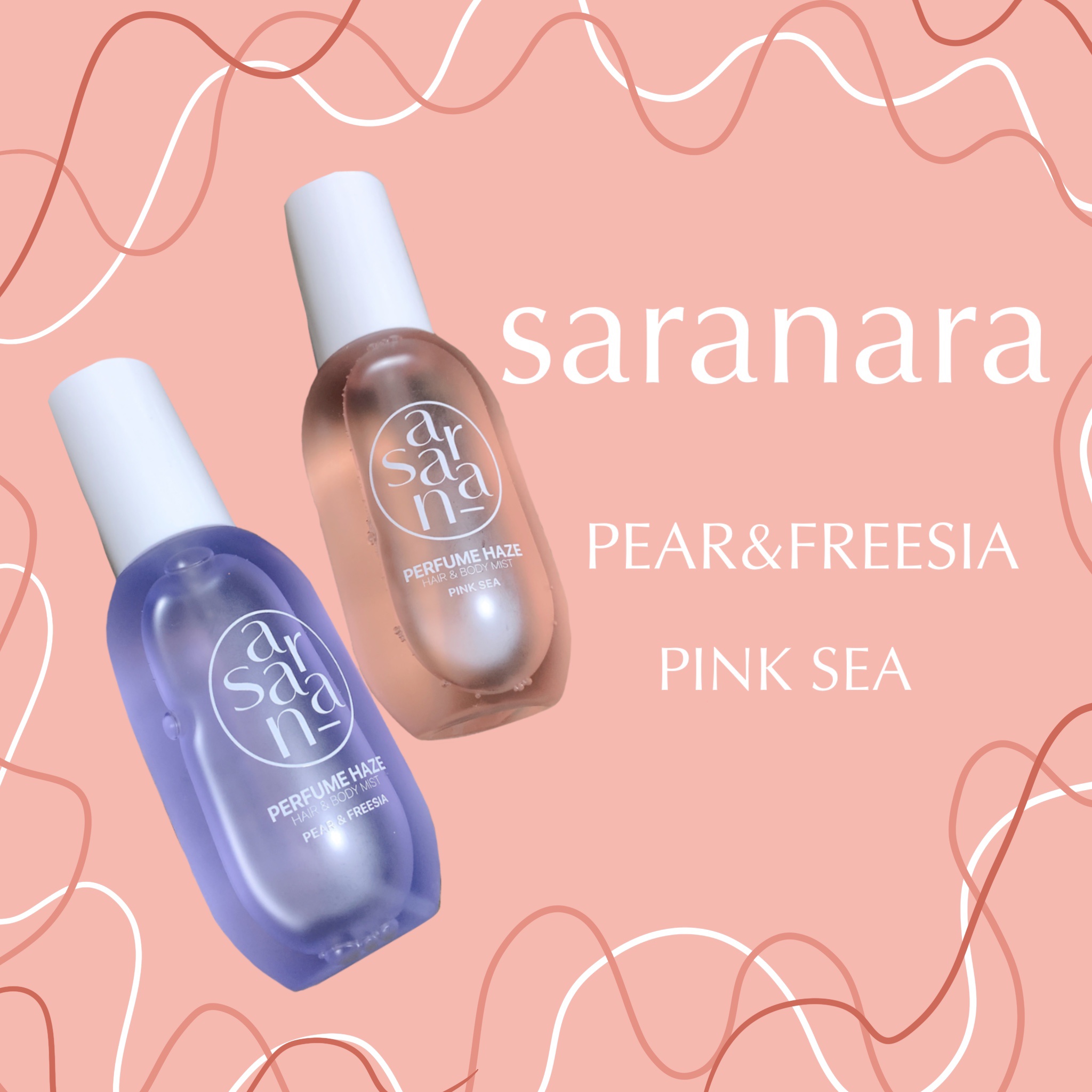 パフュームヘイズ ヘア&ボディミスト ピンクシー/SARANARA/ヘアミストを使ったクチコミ（1枚目）