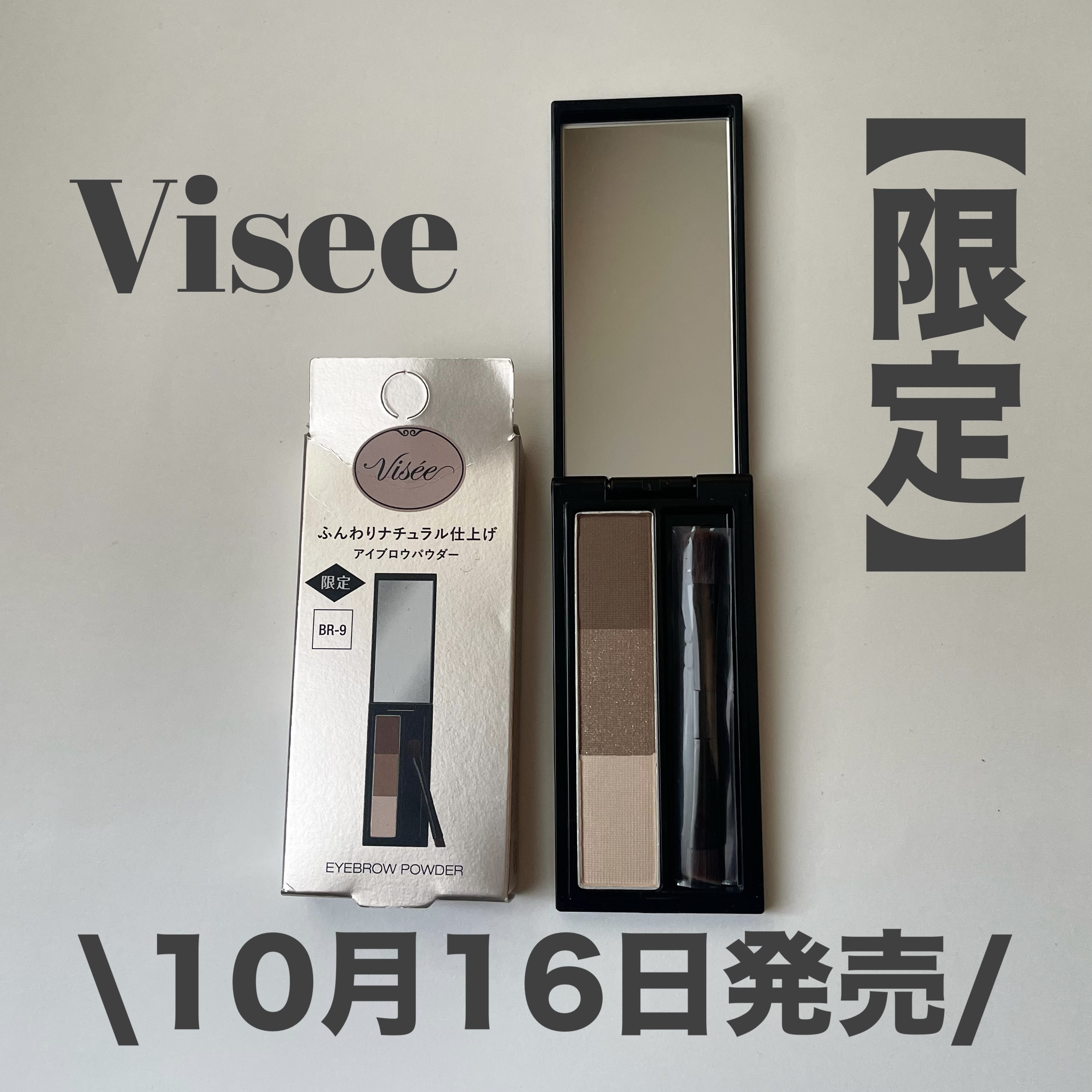 ヴィセ リシェ アイブロウパウダー BR-9 ホワイトアッシュブラウン(限定)/Visée/パウダーアイブロウを使ったクチコミ（1枚目）