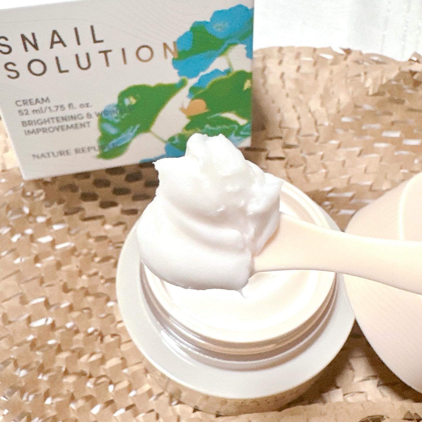 スネイルソリューションクリーム/ネイチャーリパブリック/フェイスクリームを使ったクチコミ（2枚目）