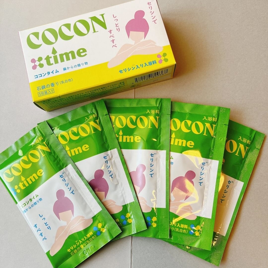 「COCON time」セリシン入り入浴料/みやびやかシリーズ/無機塩系入浴剤を使ったクチコミ(1枚目)