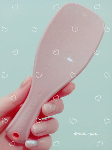 タングルティーザー ザ・アルティメットディタングラー ミニ ピーチフロスト/TANGLE TEEZER/ヘアブラシを使ったクチコミ（2枚目）