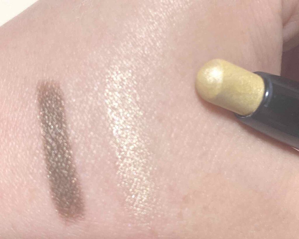 グリッターデュオアイクレヨン/LB/スティックアイシャドウを使ったクチコミ(3枚目)