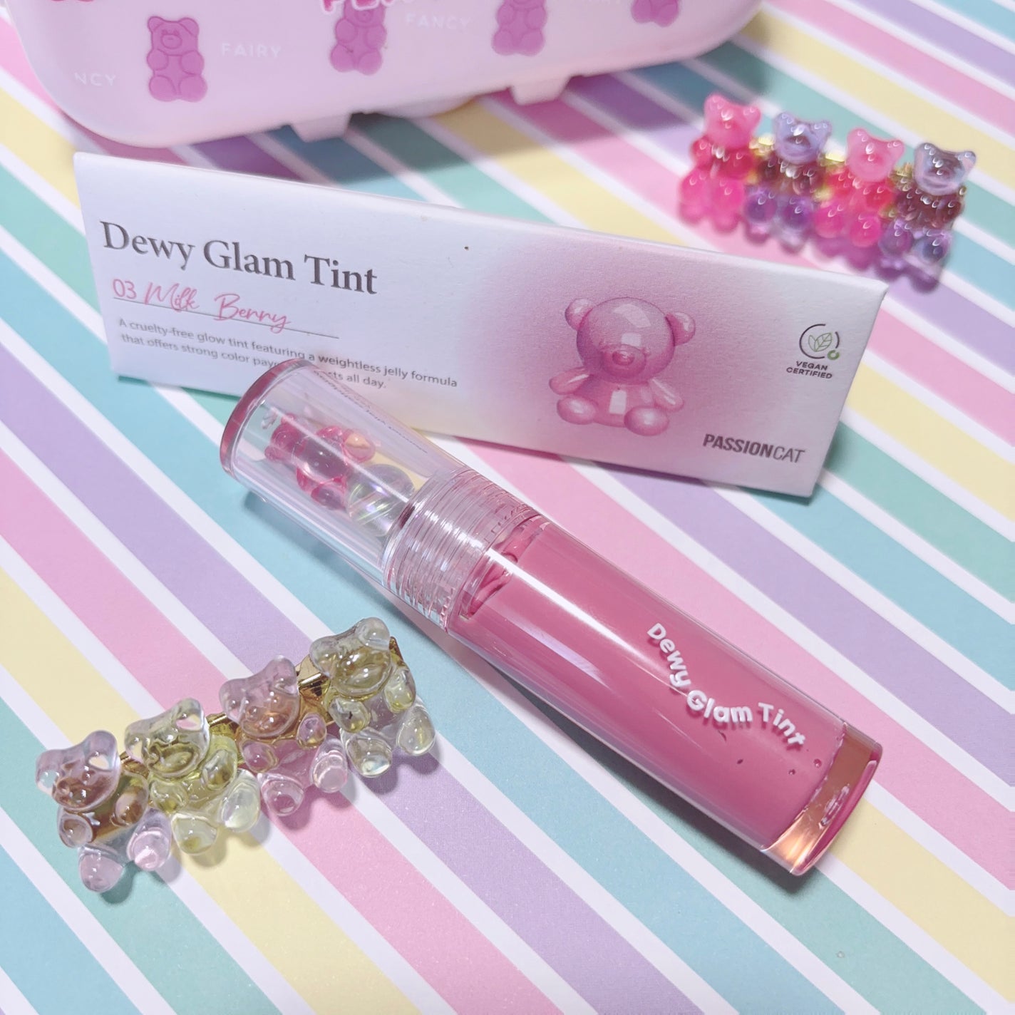 Dewy glam tint/PASSIONCAT/口紅を使ったクチコミ(1枚目)