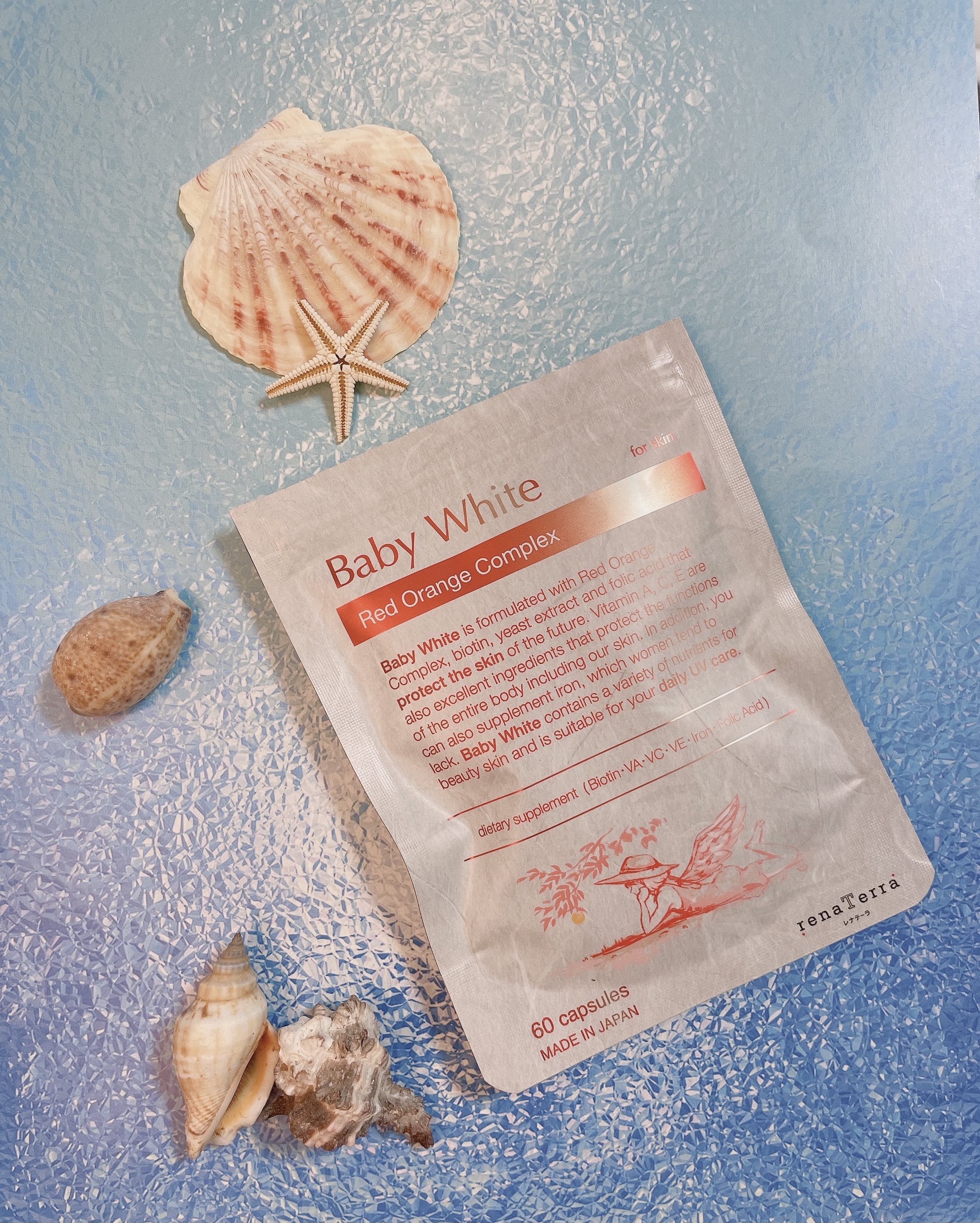 Baby White 60粒/renaTerra/美容サプリメントを使ったクチコミ（1枚目）