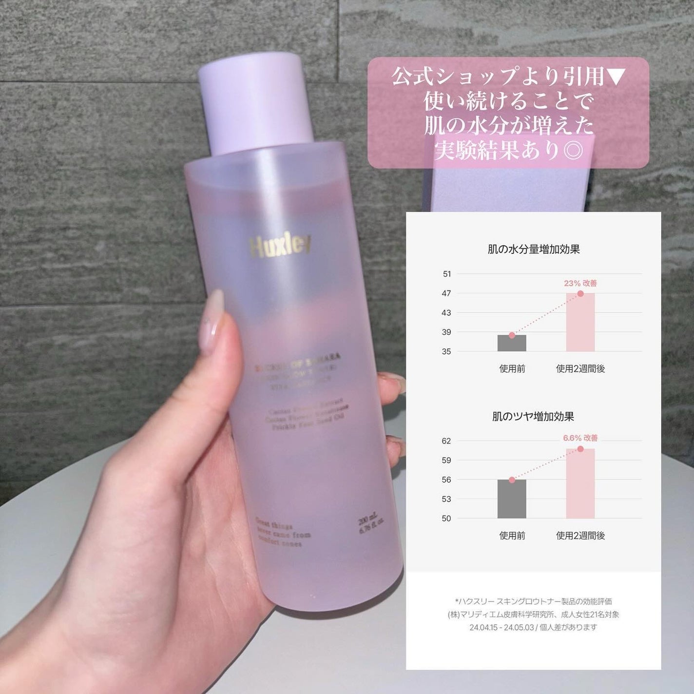 スキングロウトナー ビタラディアンス/Huxley/化粧水を使ったクチコミ(4枚目)