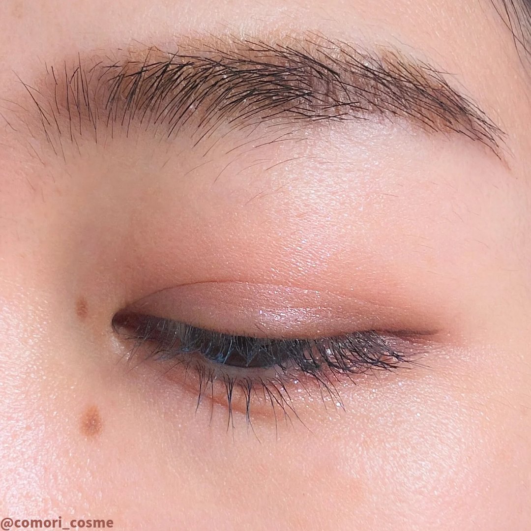heme ブロウパウダーパレットのクチコミ「＼透明感爆誕！カラーマスカラ塗るだけ✌／
➡スワイプで目元のアップ写真あり🤳📸

こんにちは！.....」（3枚目）