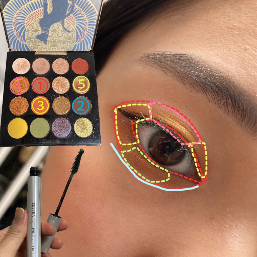 ダイヤモンドシリーズ カラーマスカラ 抹茶色/ZEESEA/マスカラを使ったクチコミ（3枚目）