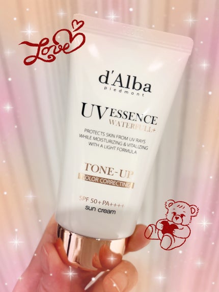 ウォータフルトーンアップサンクリーム/ダルバ/日焼け止めクリームを使ったクチコミ(1枚目)