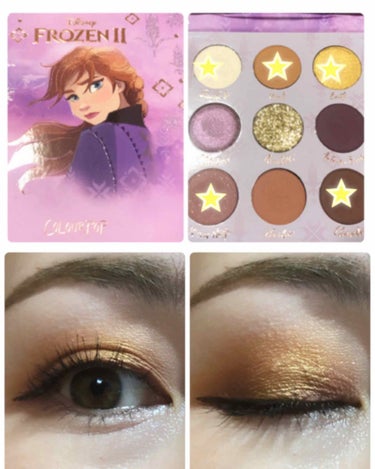 ColourPop×アナと雪の女王2 Eyeshadow Palette/ColourPop/パウダーアイシャドウを使ったクチコミ（1枚目）