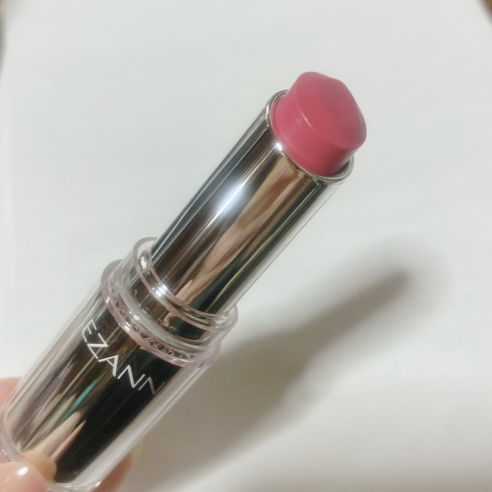 ラスティンググロスリップ/CEZANNE/口紅を使ったクチコミ（2枚目）