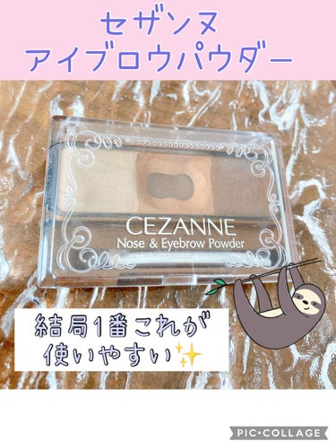 ノーズ＆アイブロウパウダー/CEZANNE/パウダーアイブロウを使ったクチコミ（1枚目）