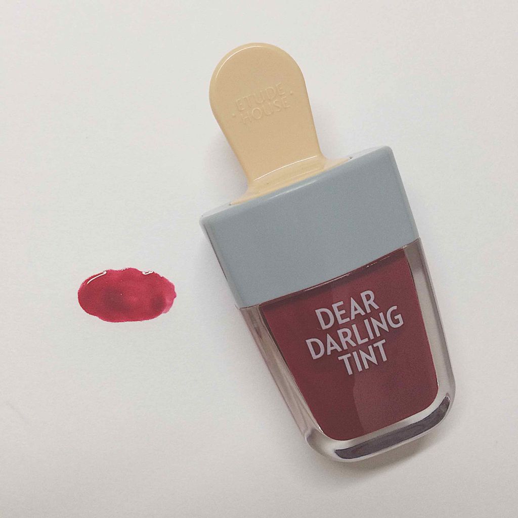 ディアダーリン ウォータージェルティント （アイスティント）/ETUDE/口紅を使ったクチコミ（1枚目）