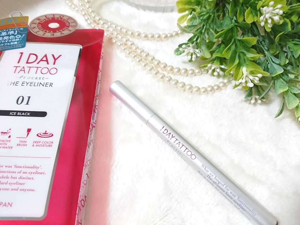 1DAY TATTOO プロキャスト ザ・アイライナー/K-パレット/リキッドアイライナーを使ったクチコミ（1枚目）