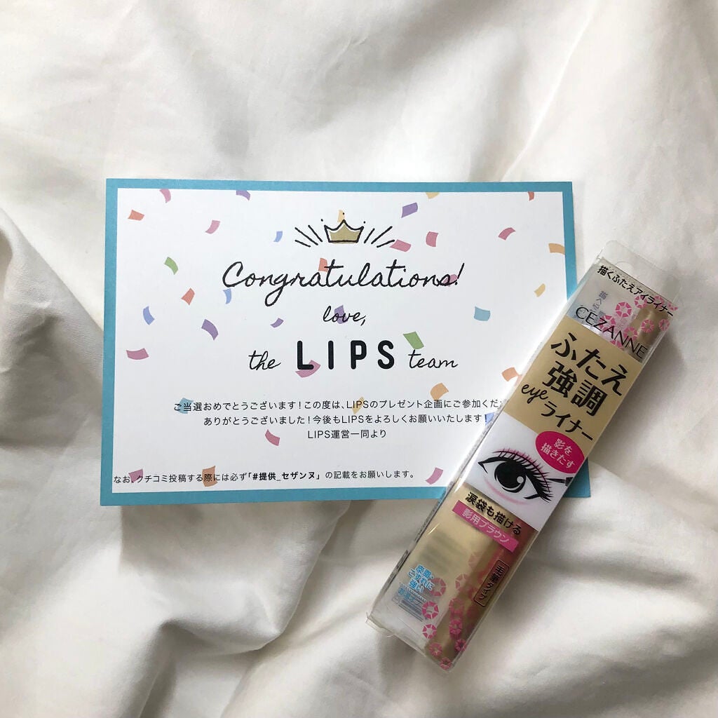 描くふたえアイライナー/CEZANNE/リキッドアイライナーを使ったクチコミ(1枚目)