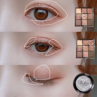 UR GLAM　BLOOMING EYE COLOR PALETTE/U R GLAM/パウダーアイシャドウを使ったクチコミ（4枚目）