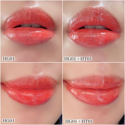 HALF&HALF WATER TINT /BLACK ROUGE/リップグロスを使ったクチコミ(4枚目)