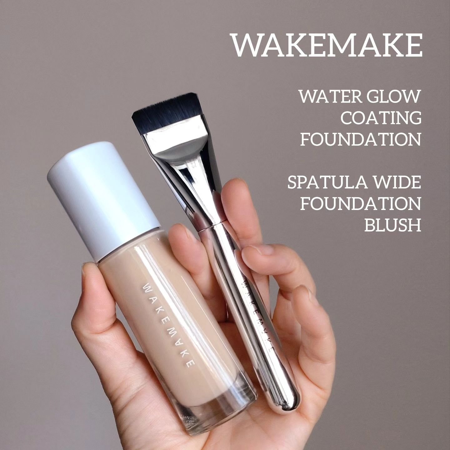 ウォーターグロウコーティングファンデーション/wakemake/リキッドファンデーションを使ったクチコミ（1枚目）