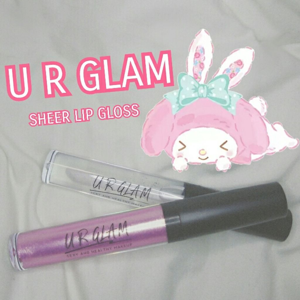 UR GLAM　SHEER LIP GLOSS/U R GLAM/リップグロスを使ったクチコミ（1枚目）