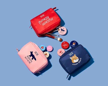 MAISON KITSUNE POUCH/3CE/化粧ポーチを使ったクチコミ（3枚目）