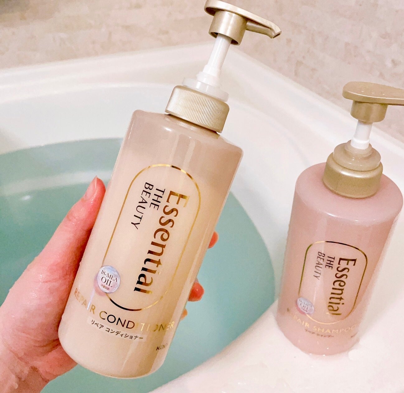ザビューティ リペアシャンプー・コンディショナー/エッセンシャル/市販シャンプーを使ったクチコミ(4枚目)