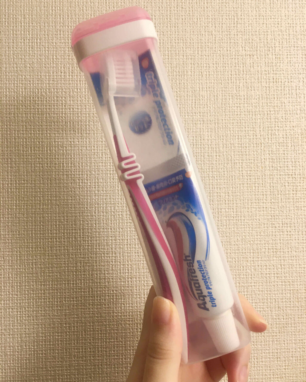 アクアフレッシュ　トラベルセット/アクアフレッシュ/歯磨き粉を使ったクチコミ（1枚目）