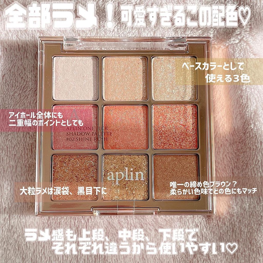 ワンピックアイシャドウパレット/APLIN/アイシャドウパレットを使ったクチコミ(2枚目)