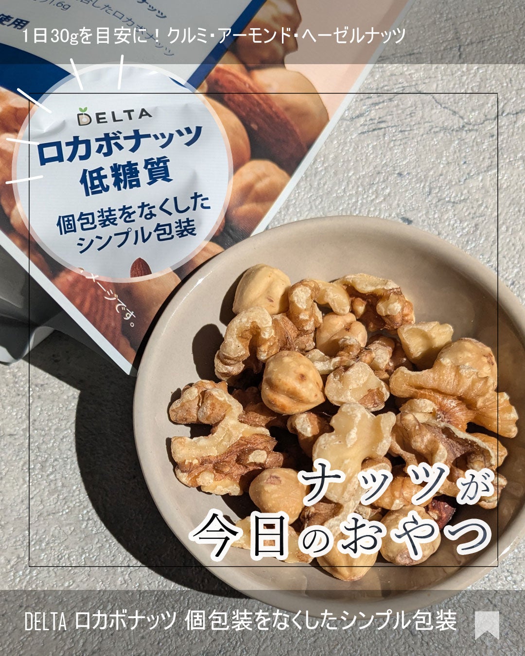 一週間分のロカボナッツ/デルタインターナショナル/低糖質食品を使ったクチコミ(1枚目)