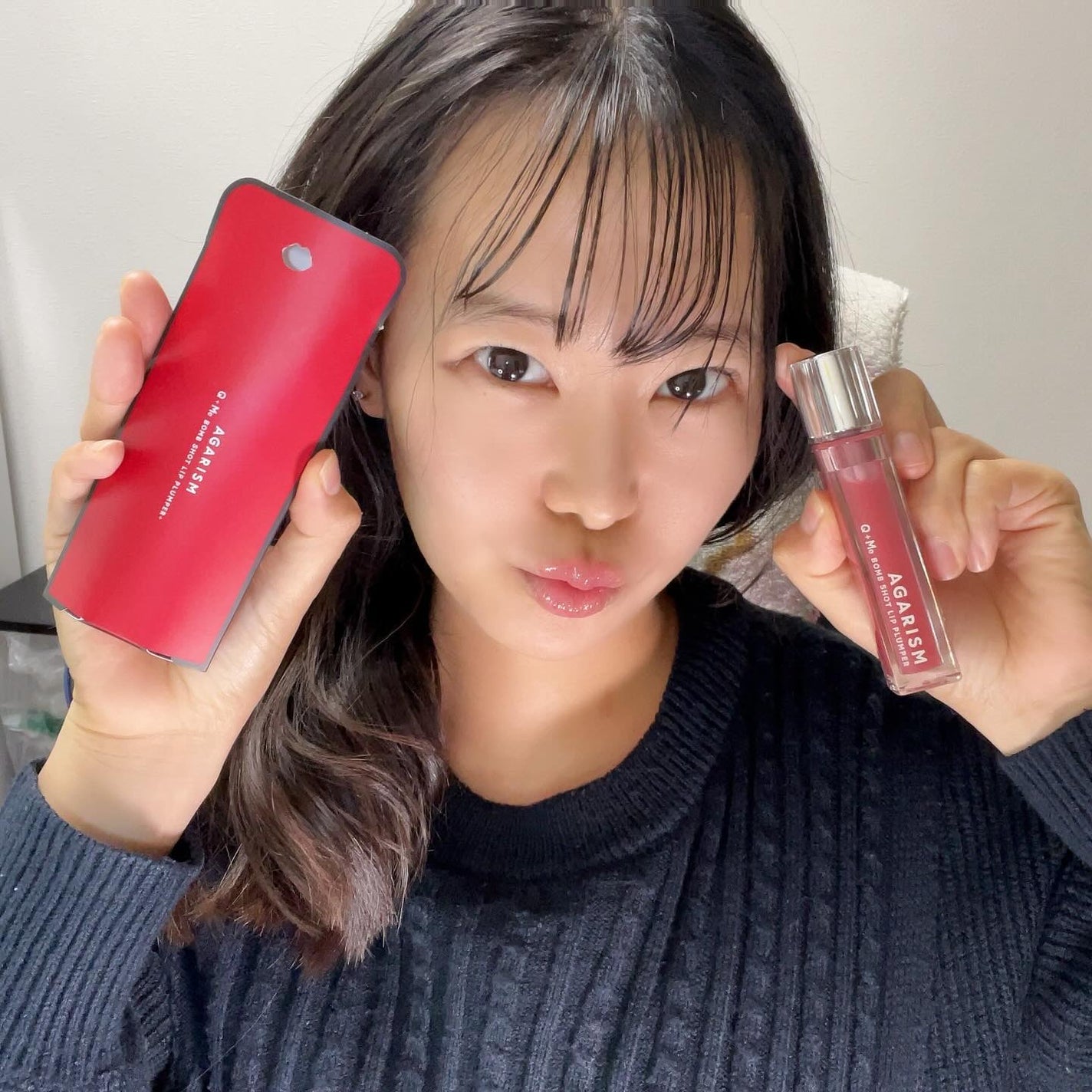 Q+Me ボムショットリッププランパー+/AGARISM/リッププランパーを使ったクチコミ(4枚目)