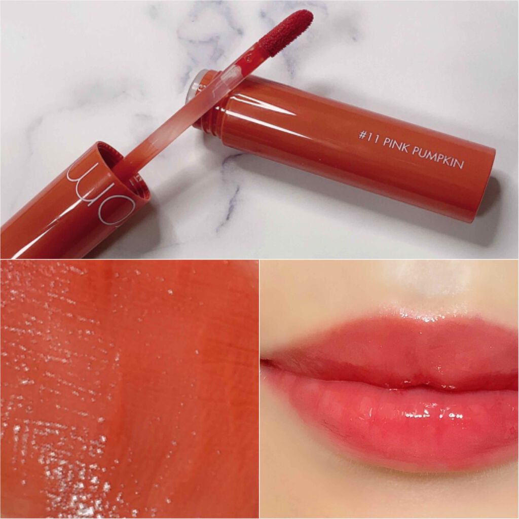 ジューシーラスティングティント/rom&nd/リップティントを使ったクチコミ（2枚目）