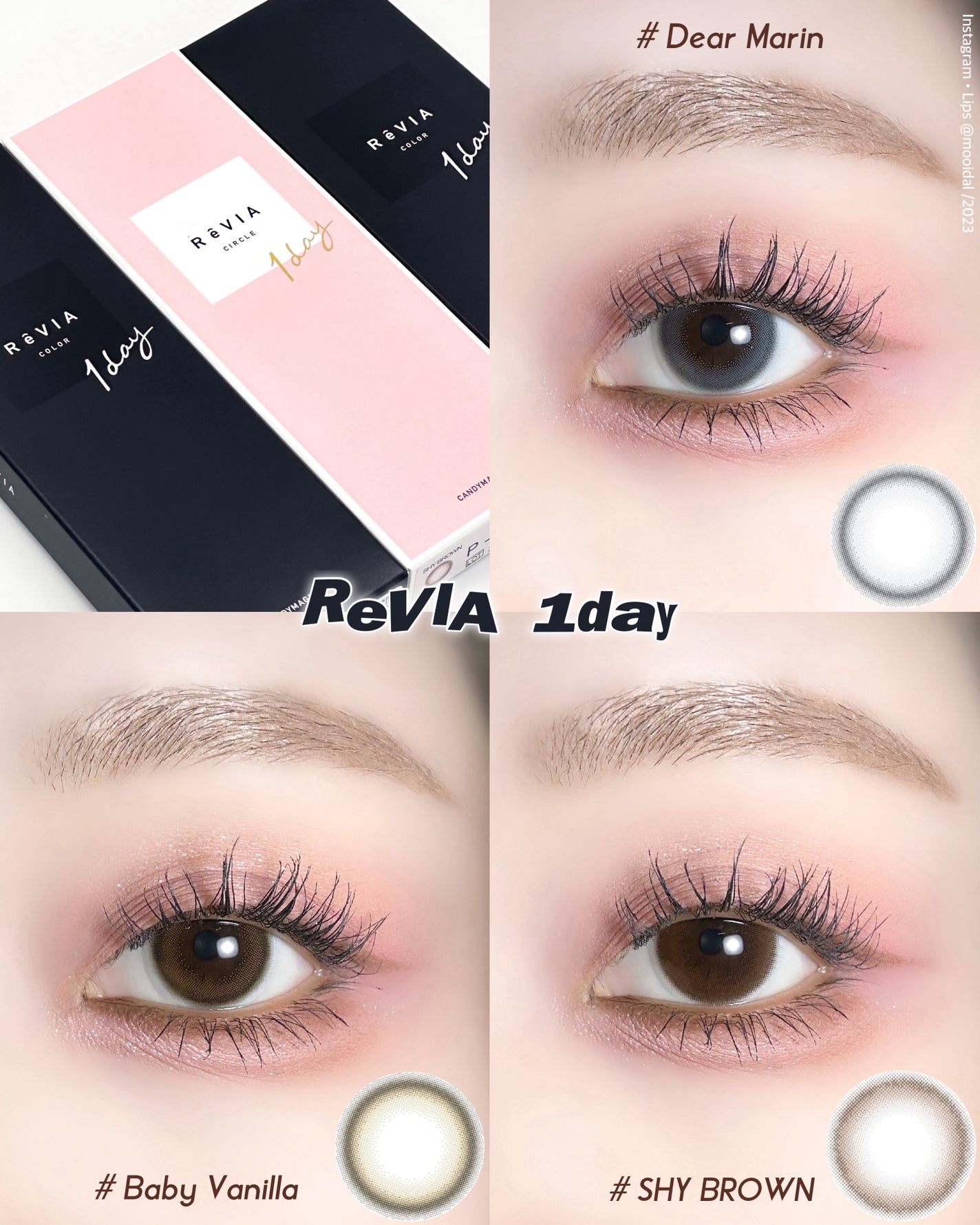 ツキ on LIPS 「【ReVIA1dayに新色3色登場✨】__________..」(1枚目)