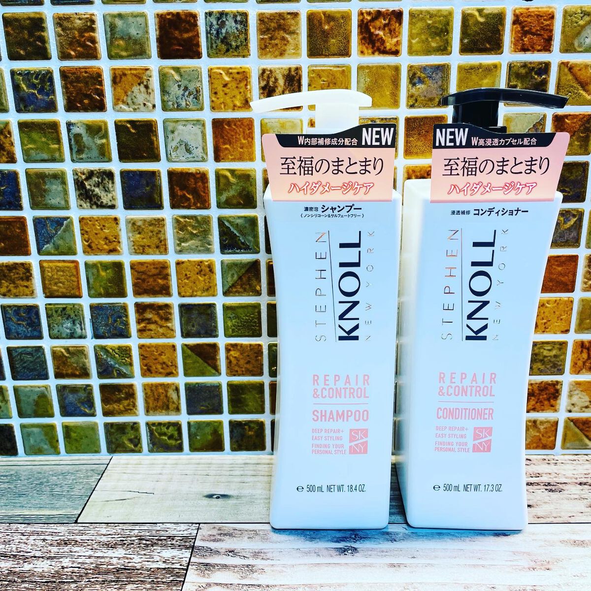 リペアコントロール シャンプー W/コンディショナー W コンディショナー本体 500ml/スティーブンノル ニューヨーク/市販シャンプーを使ったクチコミ（1枚目）