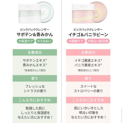 ピックパッククレンザー イチゴ&バニラビーン/OFBASE/洗い流すパック・マスクを使ったクチコミ(3枚目)