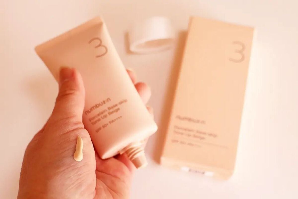 ありがとうこ on LIPS 「ナンバーズインノーファンデ陶器肌トーンアップクリームSPF50..」(1枚目)