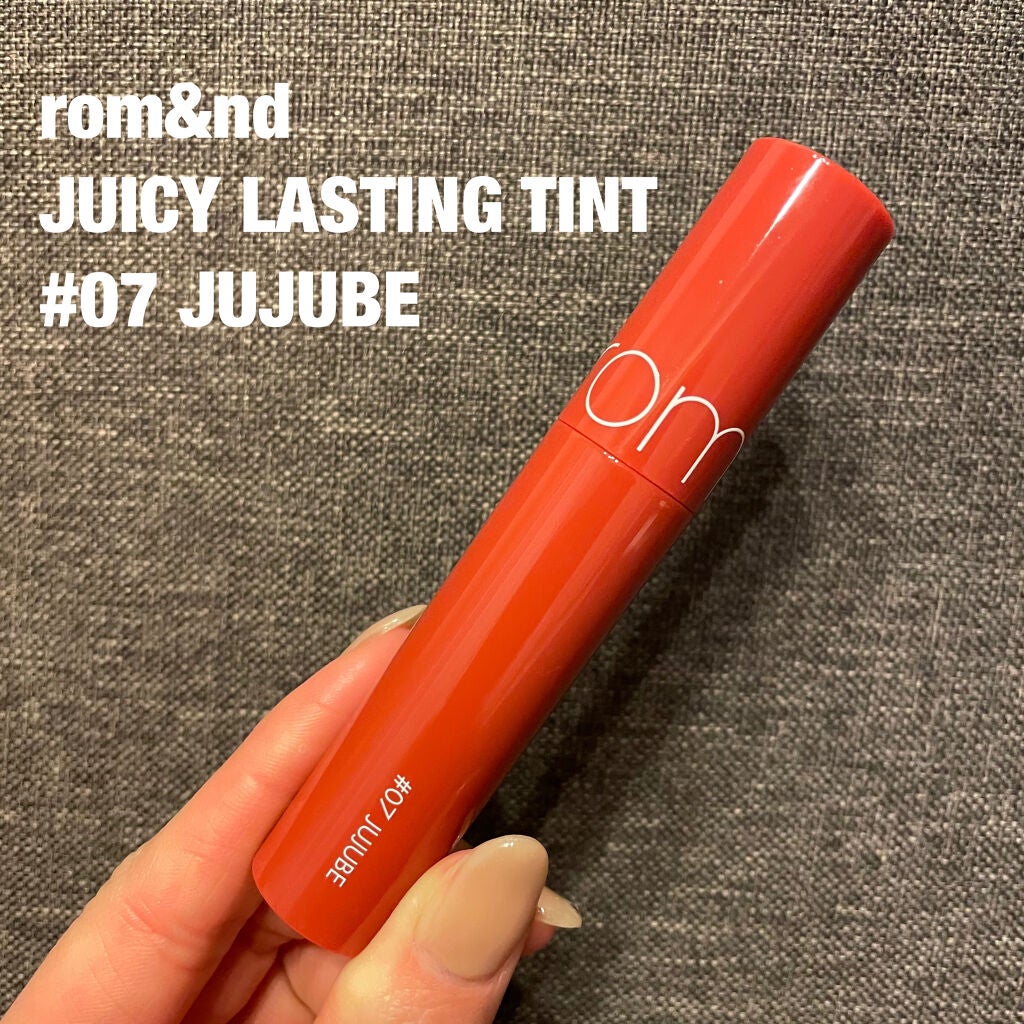 ジューシーラスティングティント/rom&nd/リップティントを使ったクチコミ(1枚目)