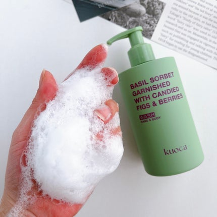 バジルソルベ ハンド&ボディウォッシュ/KUOCA/ボディソープを使ったクチコミ(4枚目)