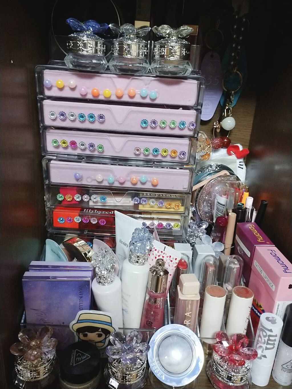 3段式クリアーケース/DAISO/その他化粧小物を使ったクチコミ（2枚目）