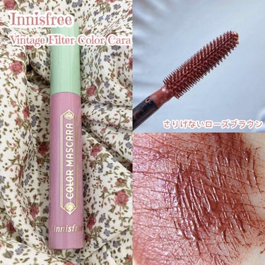 innisfree ヴィンテージ フィルター カラーマスカラ Vintage Filter Editionのクチコミ「❁︎❁︎マスカラだけで儚げな目元に❁︎❁︎



Innisfreeの秋限定コレクション‪‪𓂃.....」（2枚目）