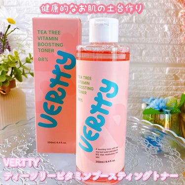 Vertty ティーツリー88%ビタミンブースティングトナーのクチコミ「✼••┈┈┈┈••✼••┈┈┈┈••✼

VERTTY
ティーツリービタミンブースティングトナ.....」（1枚目）