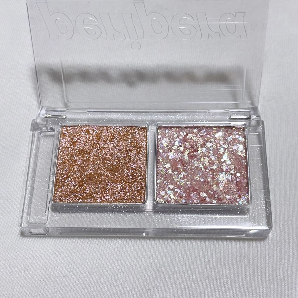  デュオ ポケット グリッター シャドウ/PERIPERA/アイシャドウパレットを使ったクチコミ（2枚目）