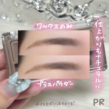 アイブロウワックス&パウダー/CEZANNE/アイブロウを使ったクチコミ(4枚目)