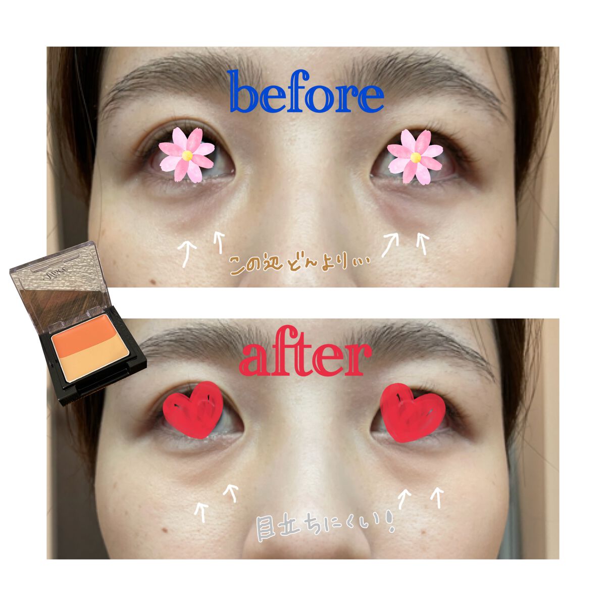 リシェ レッドトリック アイコンシーラー/Visée/パレットコンシーラーを使ったクチコミ(2枚目)