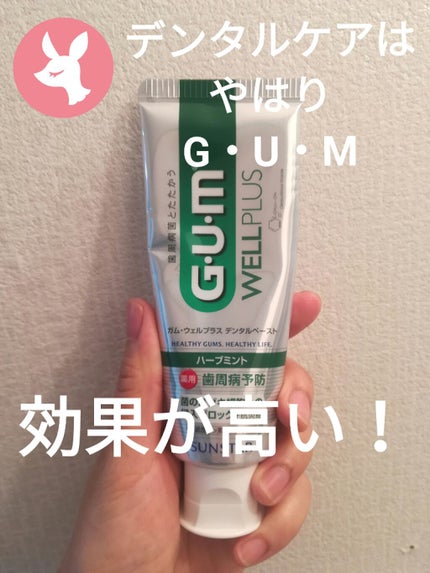 ガム・ウェルプラス デンタルペースト/GUM/歯磨き粉を使ったクチコミ(1枚目)