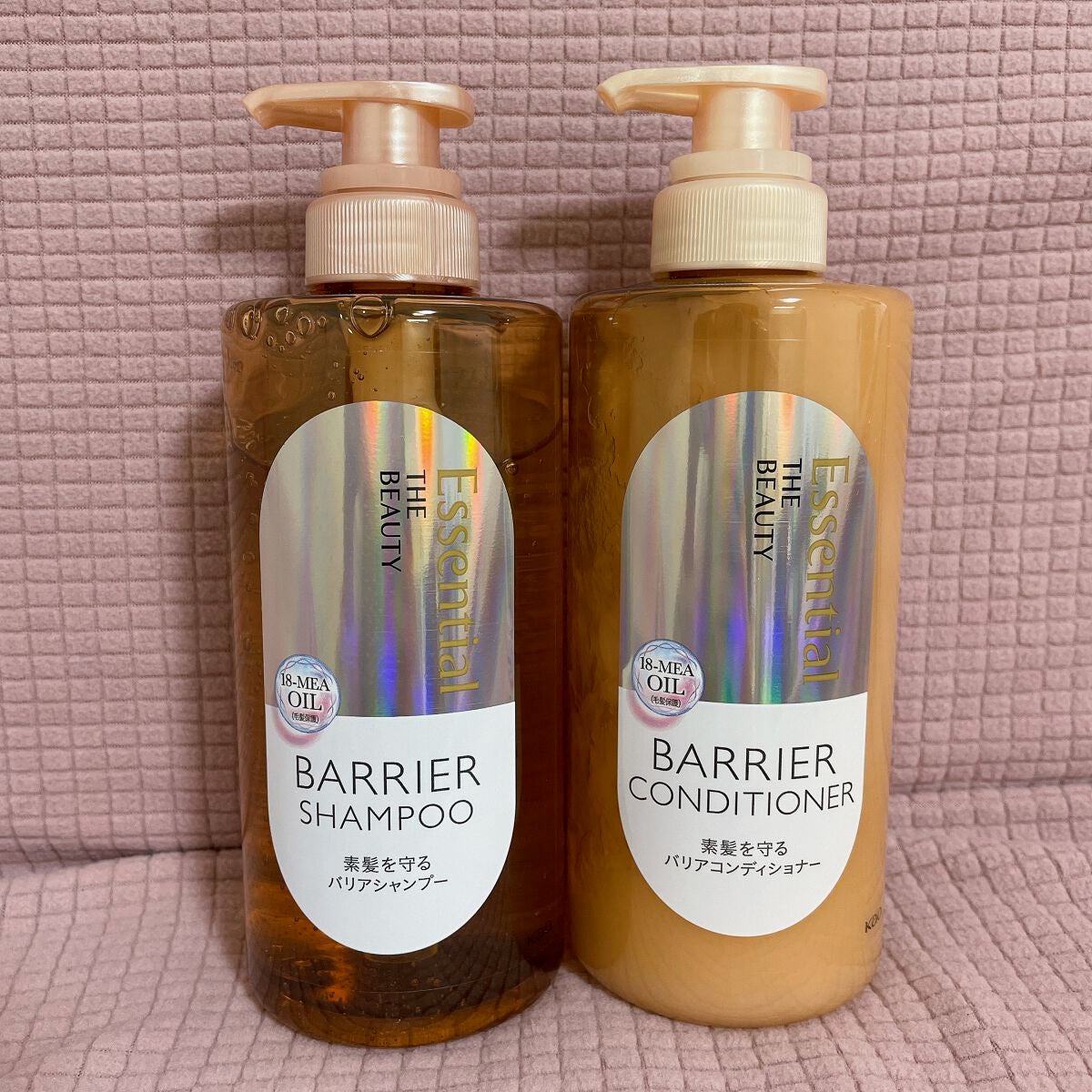 ザビューティ 髪のキメ美容素髪を守る バリアシャンプー/コンディショナー/エッセンシャル/シャンプー・コンディショナーを使ったクチコミ(1枚目)