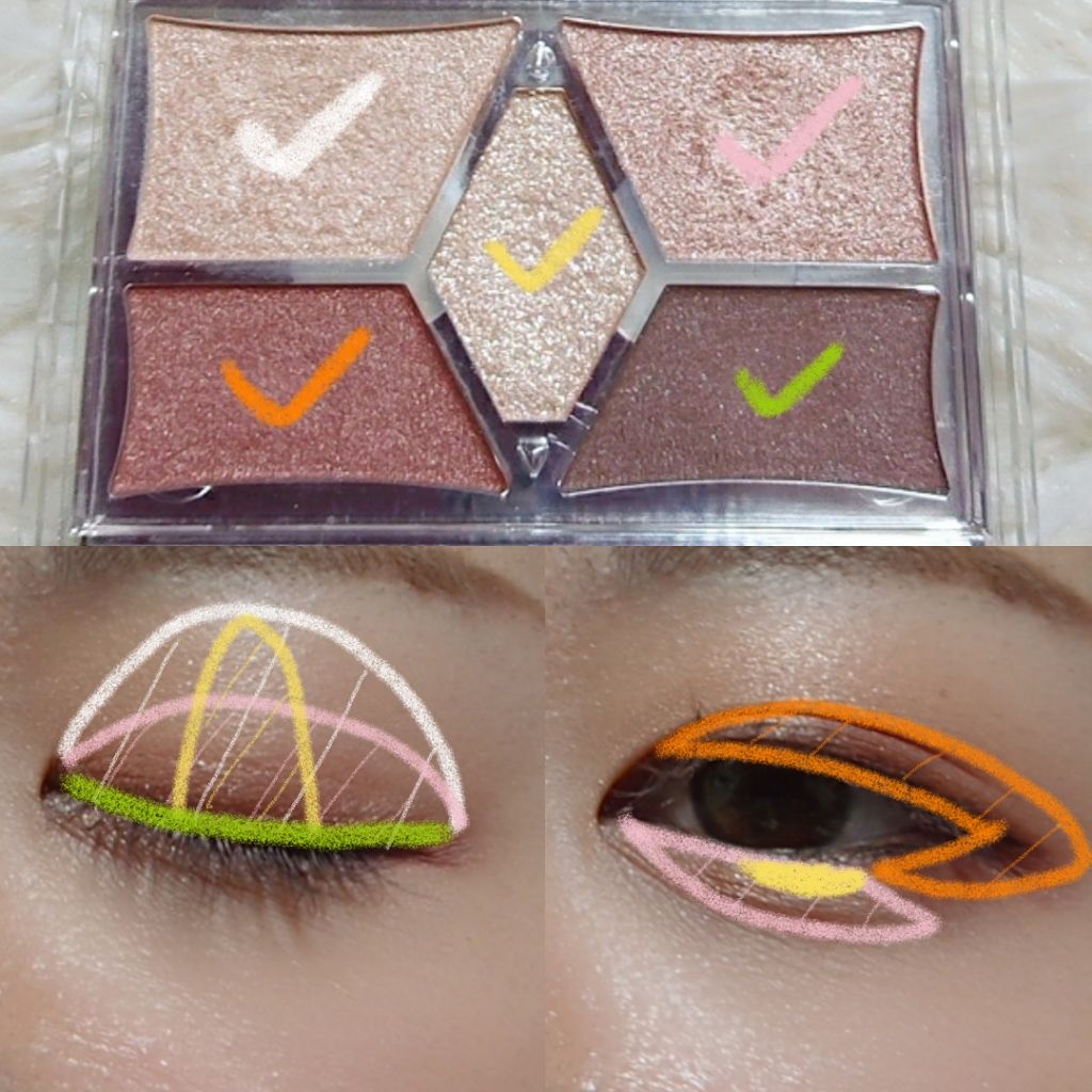 【旧品】パーフェクトスタイリストアイズ/キャンメイク/アイシャドウパレットを使ったクチコミ(3枚目)