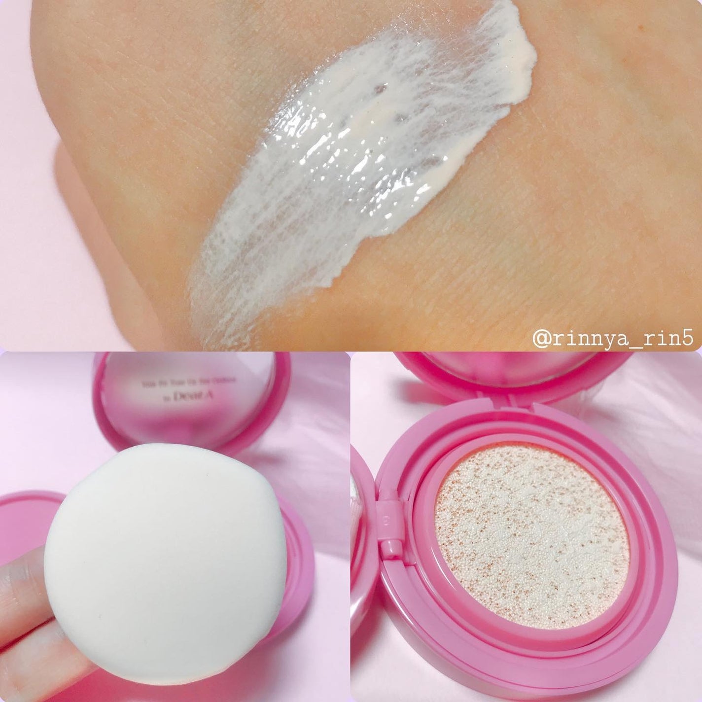 スリムフィットトーンアップサンクッション/Dear.A/日焼け止めローションを使ったクチコミ(4枚目)