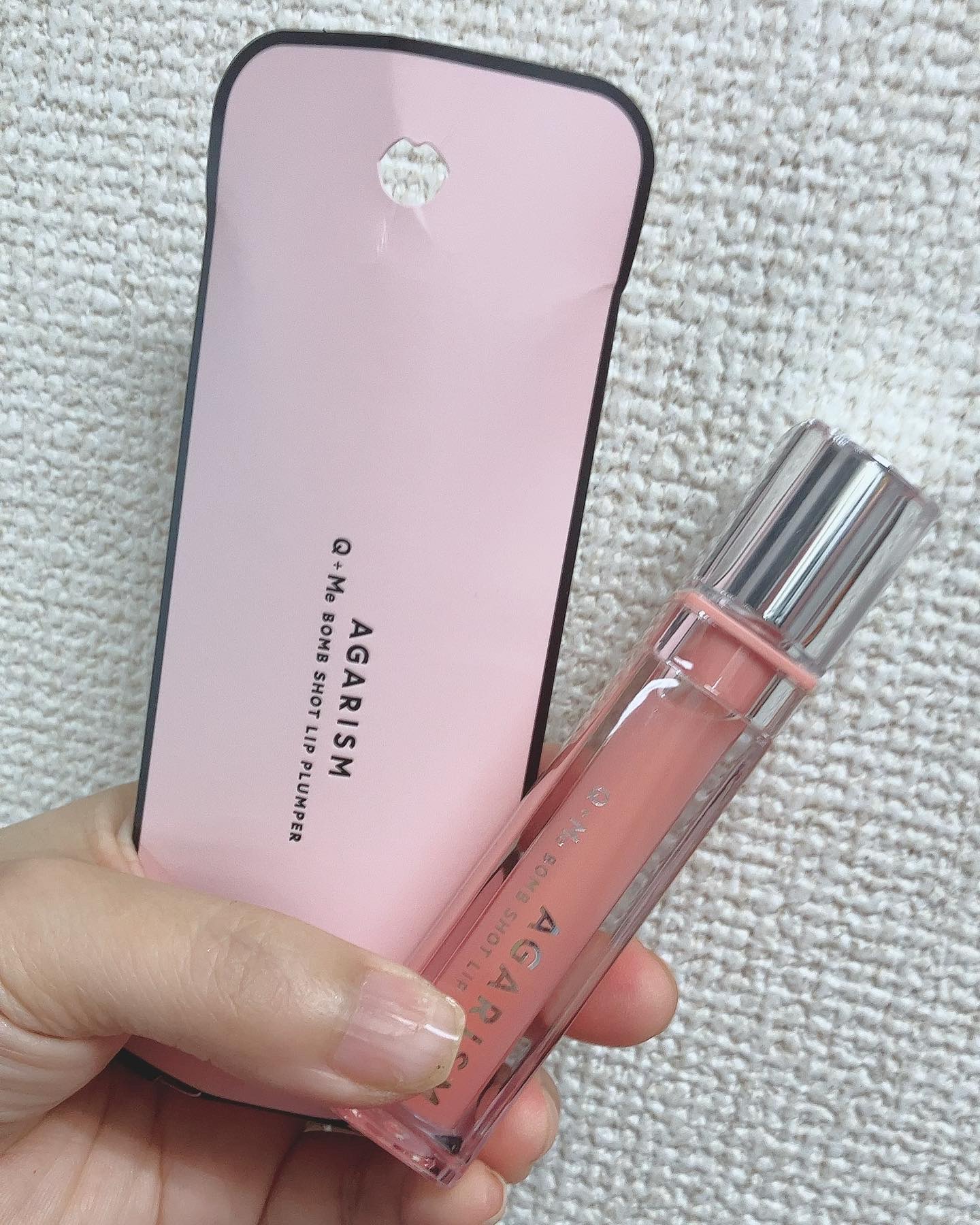 キューミ―ボムショットリッププランパー/AGARISM/リッププランパーを使ったクチコミ（1枚目）