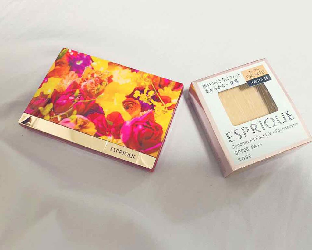 LIPSで初めて当選して、エスプリークさんのパウダーファンデとケースをいただきました！エスプリークさんといえば大人の女性のイメージで中々使う機会がなかったのですが！
今回は蜷川美香さんデザインのパッケージでとっても花柄がかわいいです。眺めて